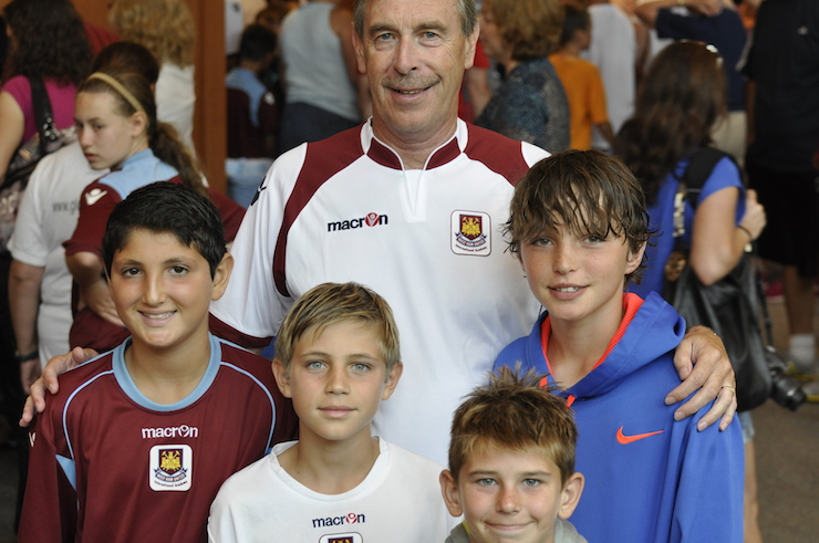 Cal South Youth Players at West Ham Academy Camp
