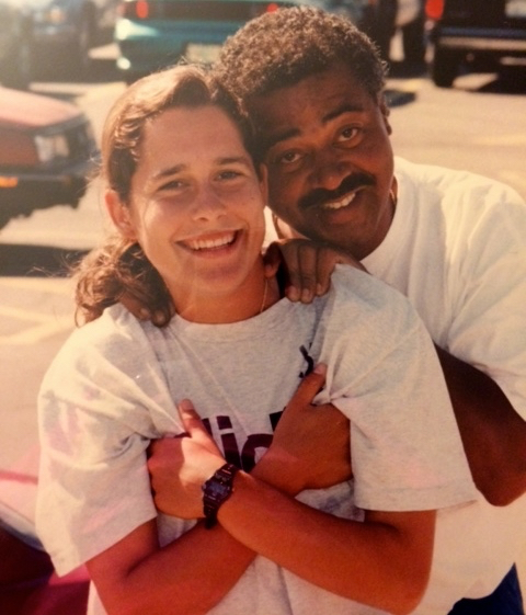 Shannon MacMillan with her former Coach Clive Charles