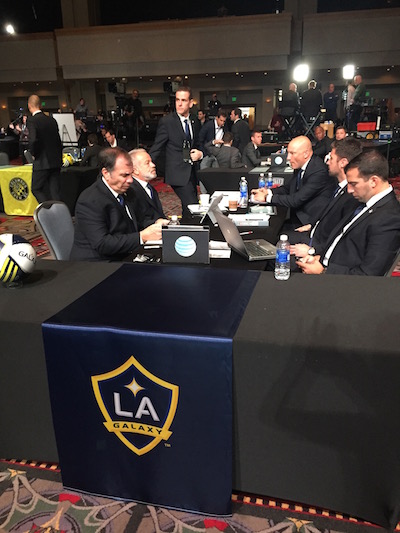 GALAXY table at MLS Draft