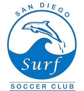 Surf SC old Logo from the early days of the youth soccer club in San Diego