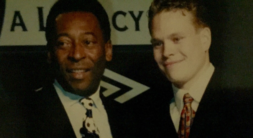 Bryan Hill with Pele