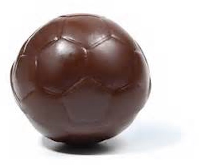 Chocolate soccer ball