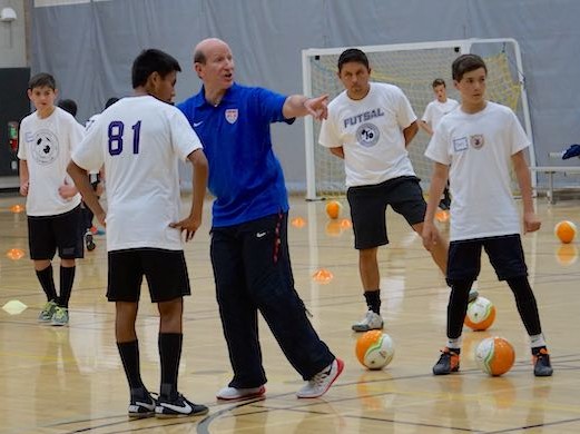 Keith Tozer at US Youth Futsal ID Camp in San Diego