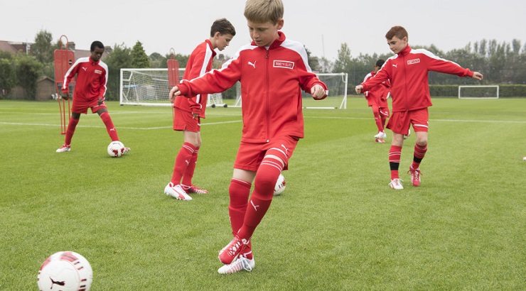 PUMA Youth Soccer Teams Train with Arsenal Academy, London 11/9/14