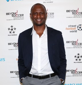 NEW YORK, NY - JUNE 22:  Former professional football player and Western Union Pass Ambassador, Patrick Vieira, attends the Beyond Soccer Series Powered By streetfootballworld at Thomson Reuters Building on June 22, 2015 in New York City.  (Photo by Monica Schipper/Getty Images for Beyond Soccer Series)