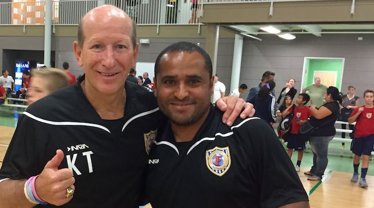 Keith Tozer and Bruno Victal at the USYF Futsal National Camp