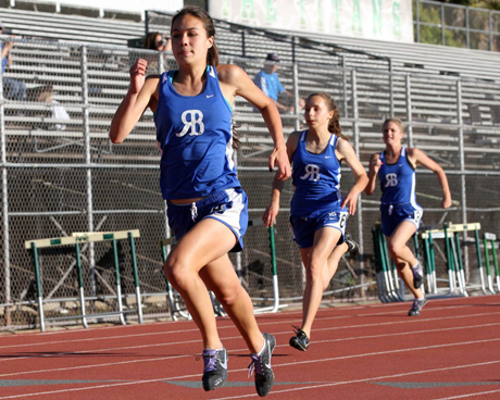 Vanessa Dee running for Rancho Bernardo High School track team. 