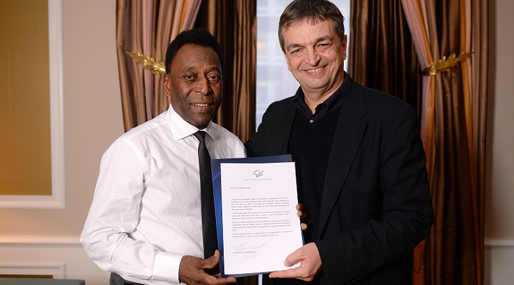 Jerome Champagne and Pele