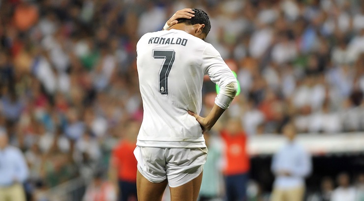 Youth soccer news - Ronaldo on the soccer field - even super stars have to deal with failures and frustrations. Editorial Credit: Marcos Mesa Sam Wordley / Shutterstock.com