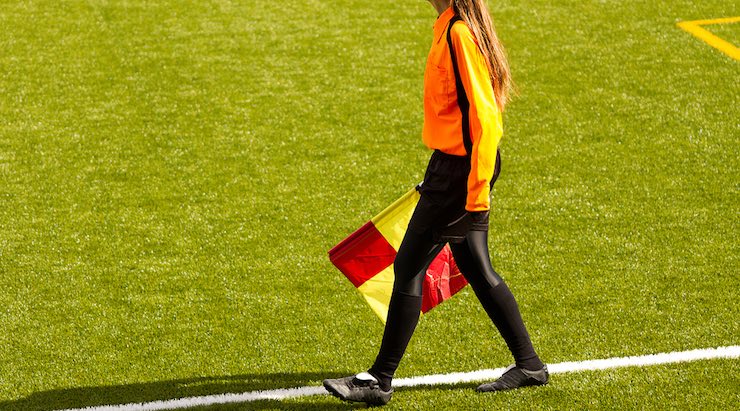 Youth Soccer news - female youth soccer referee on GoalNaiton