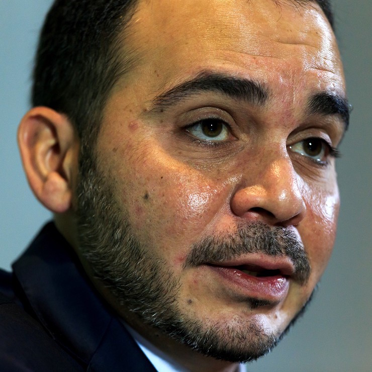 HRH Prince Ali Bin Hussein during the press conference at the Mondrian Hotel, London. PRESS ASSOCIATION Photo. Issue date: Tuesday February 3, 2015. See PA story SOCCER FIFA. Photo credit should read: John Walton/PA Wire