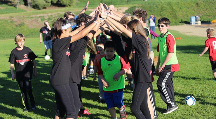 Soccer News: Quincy Erturk hosts the Champions league soccer program for children with special needs.