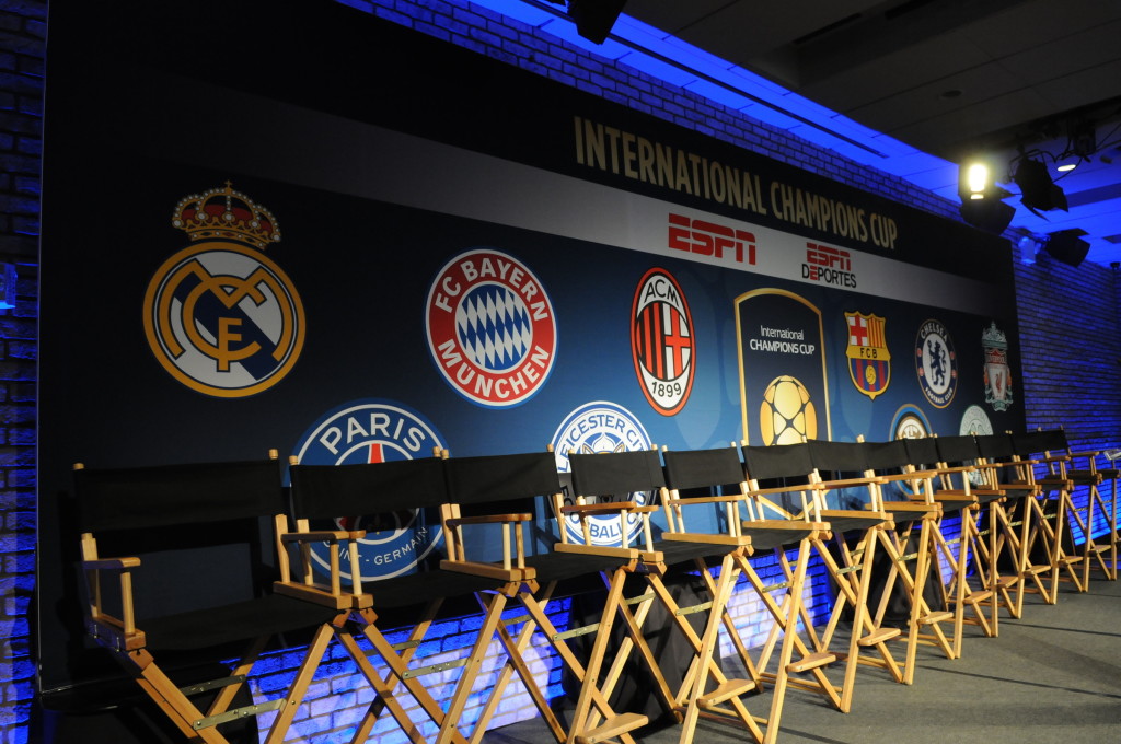The 2016 International Champions Cup North America announcement in New York City on Tuesday, March 22, 2016. (Jonathan Fickies/AP Images for International Champions Cup)