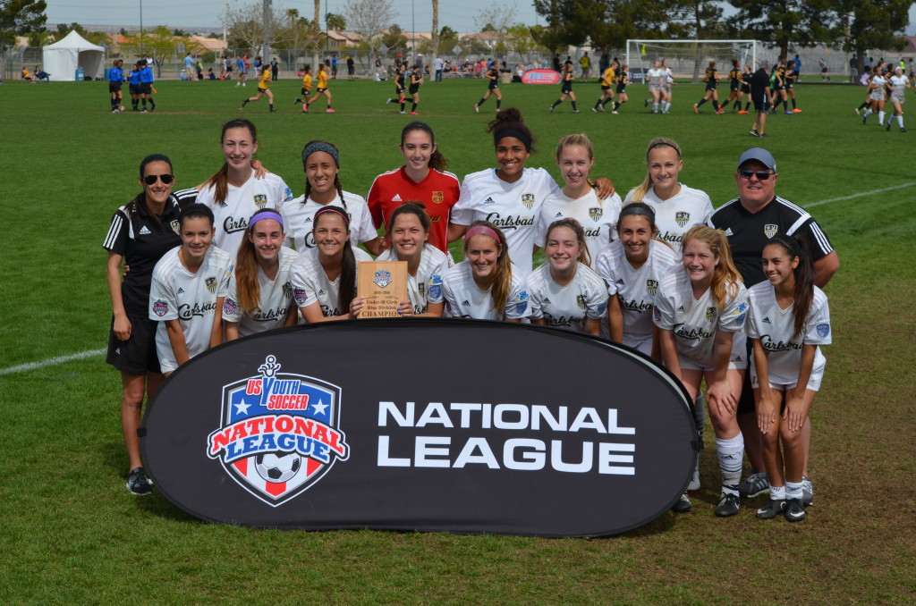  Carlsbad U18 Girls won its fourth straight National League division title