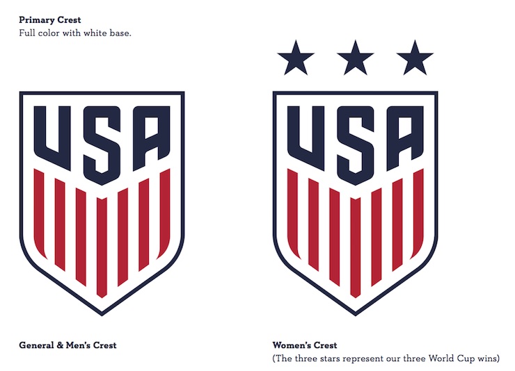 Soccer news on U.S. Soccer new crest