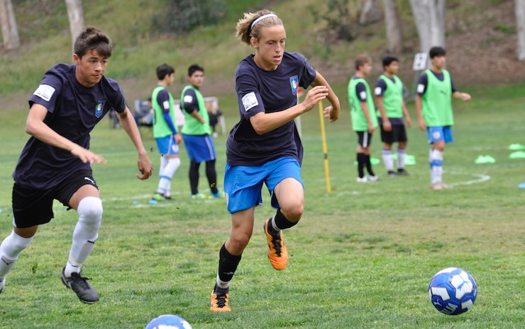 Youth Soccer News - Logan Thralls at Il Viaggio LA Youth Soccer tryoyuts in LA