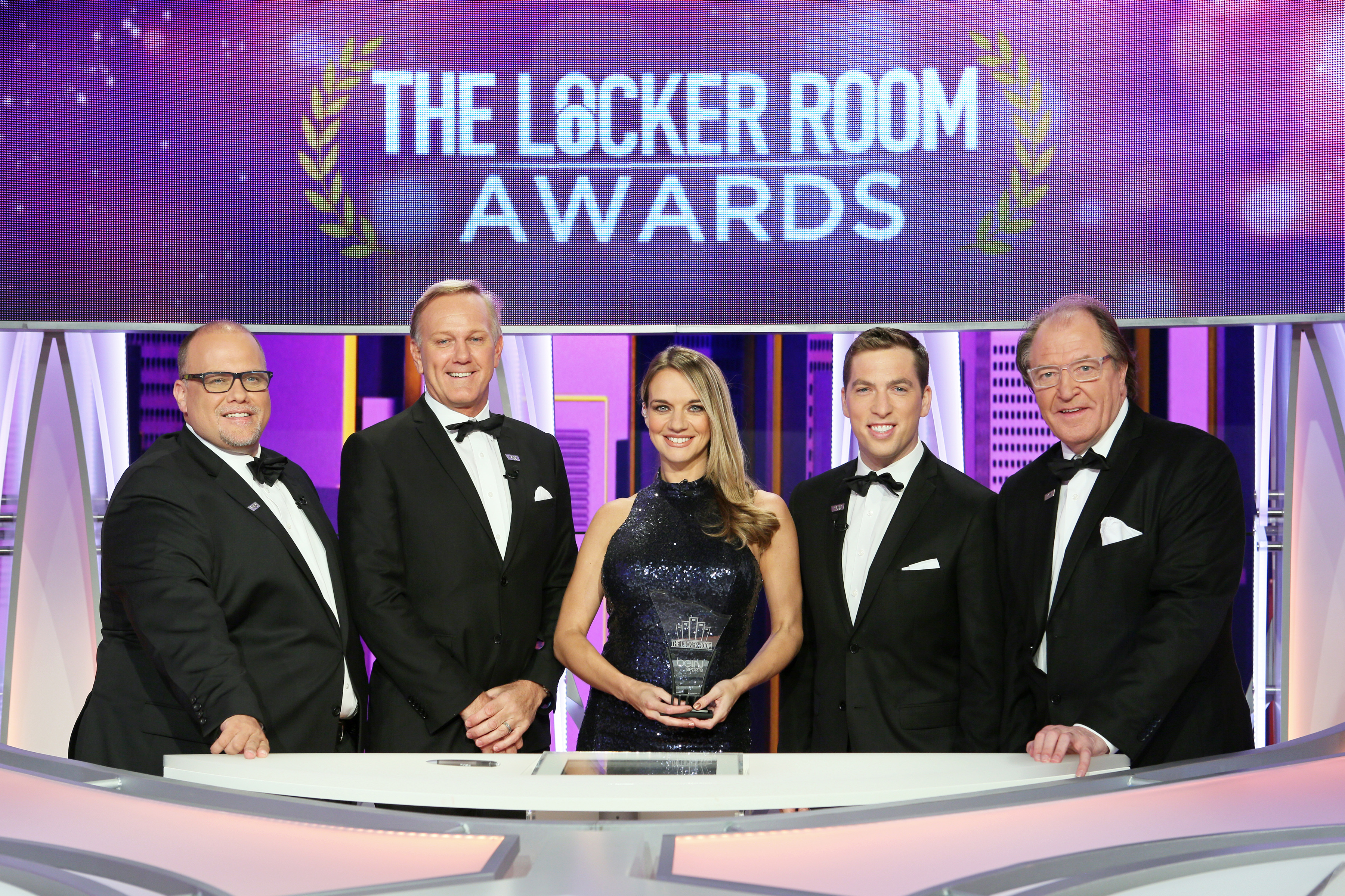 Phil Schoen, Gary Bailey, Kay Murray, Kevin Egan and Ray Hudson host “The Locker Room Awards” on beIN SPORTS