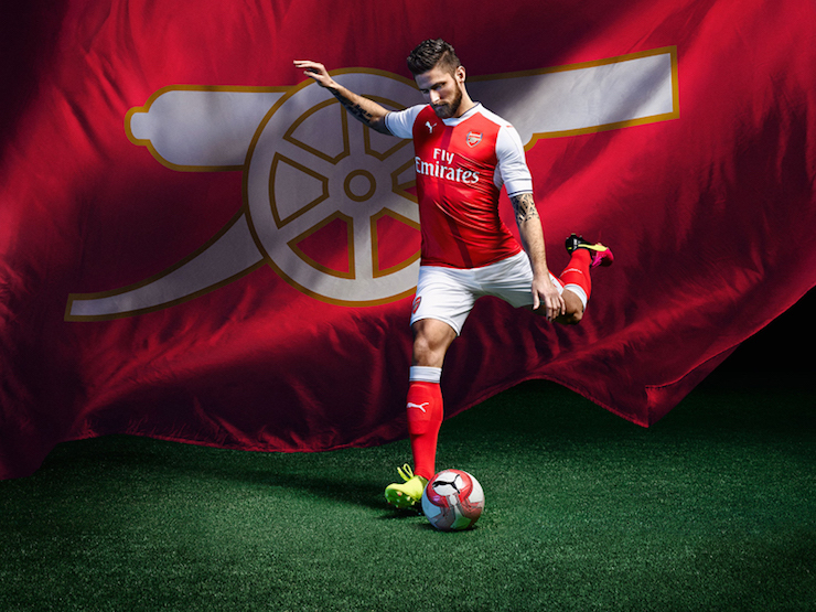 Puma Reveals New Arsenal Men's Home Kit For 2016/17 Season