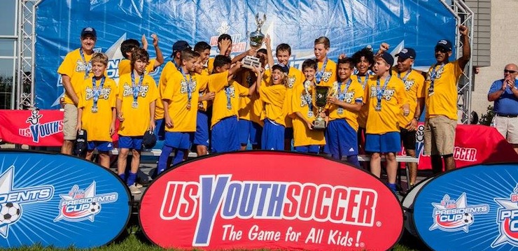 US Youth Soccer presidents Cup Soccer Tournament Champions
