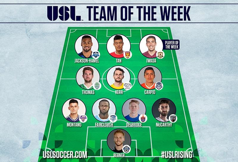 Soccer News: Cameron Iwasa of Sacramento Republic FC Named USL Player of the Week