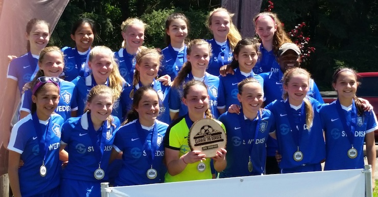 Youth soccer news - ISC Gunners 02A Premier Girls Win adidas Clash at the Border Tournament