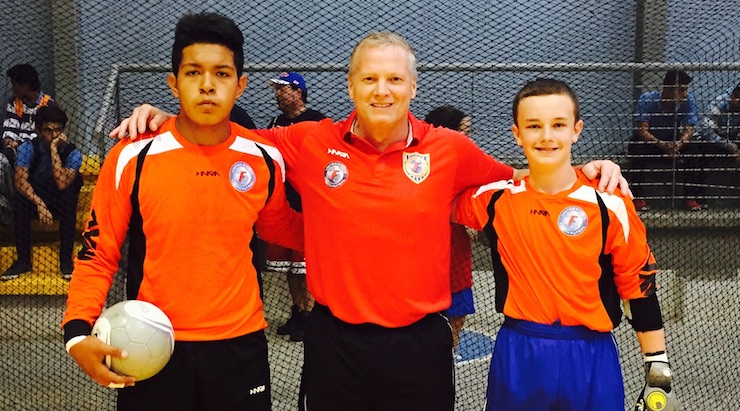 Mark Litton at US Youth Futsal matches in Costa Rica in 2015