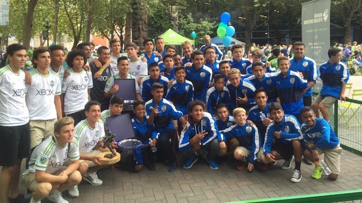Youth Soccer News - Albion SC USSF Development Academy 2002 & 2003 teams at preseason training in Seattle, WA 