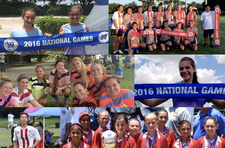 Youth soccer news - Girls at the AYSO National Championships 2016