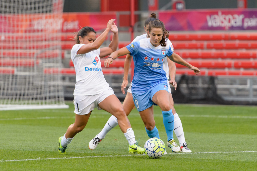 Women's Soccer News - Chicago Shows Promise, Draws 1-1 with Visiting Houston