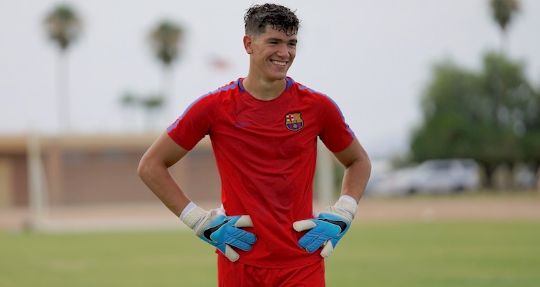 Youth soccer news: Barca Academy U19 goalkeeper