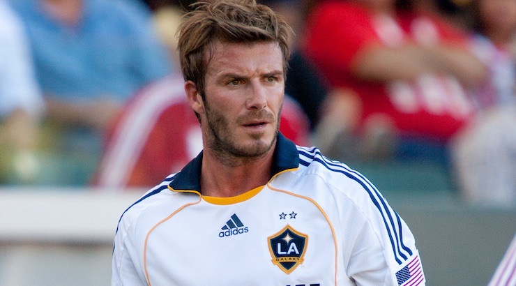 Youth Soccer News: Former LA Galaxy Midfielder David Beckham #23 suffered from a groin injury. Photo Credit: Photo-Works/shutterstock-com