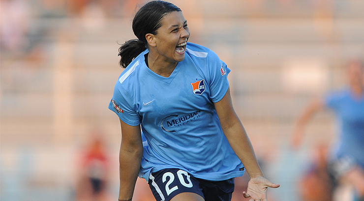 NWSL Soccer News: Samantha Kerr of Sky Blue FC is Named NWSL Player of the Week