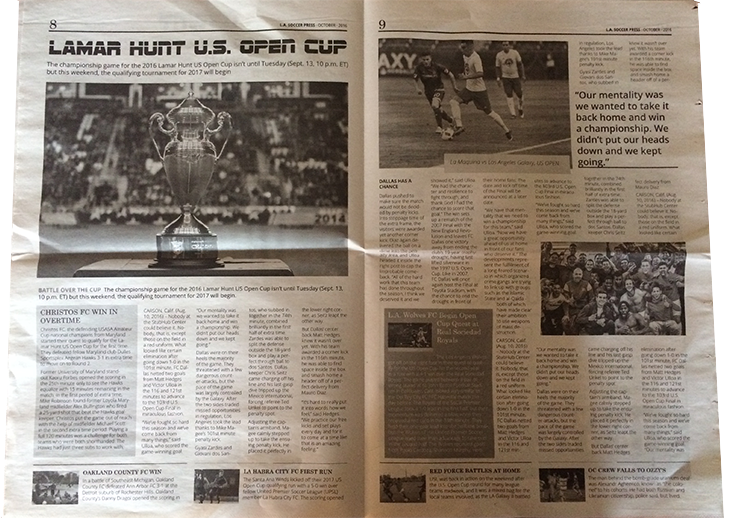 Soccer News: North America's New Soccer publication - L.A. Soccer Press
