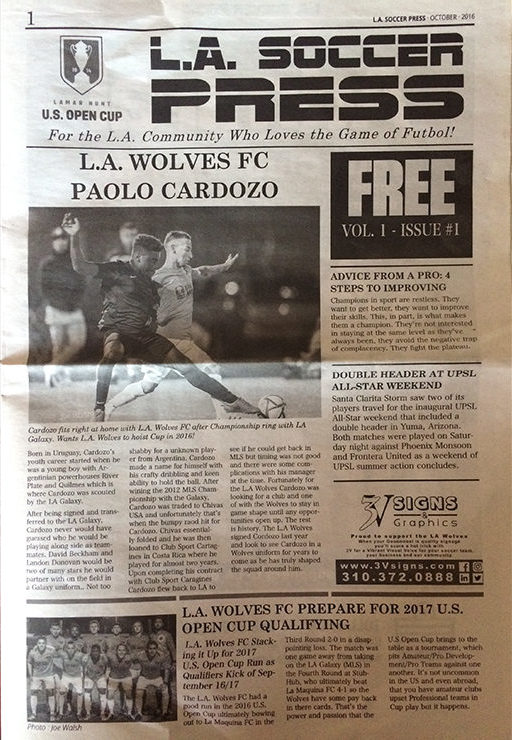 Soccer News: North America's New Soccer publication - L.A. Soccer Press