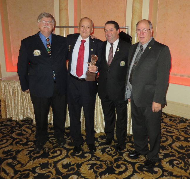 From left to right: Eastern New York First Vice President Ken Gulmi, Eddie Gamarra, Eastern New York Second Vice President Bill Smith, Eastern New York President Richard Christiano