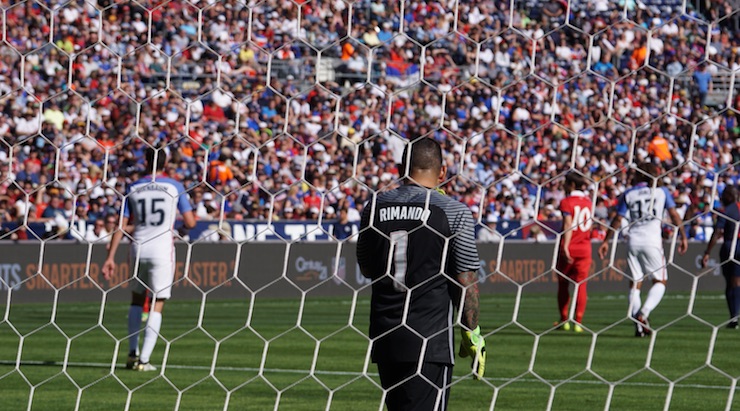 USA Soccer news - Nick Rimando at USA vs Serbia Soccer Game in San Diego