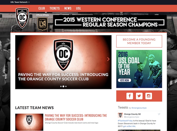 Youth soccer news: Orange County SC website
