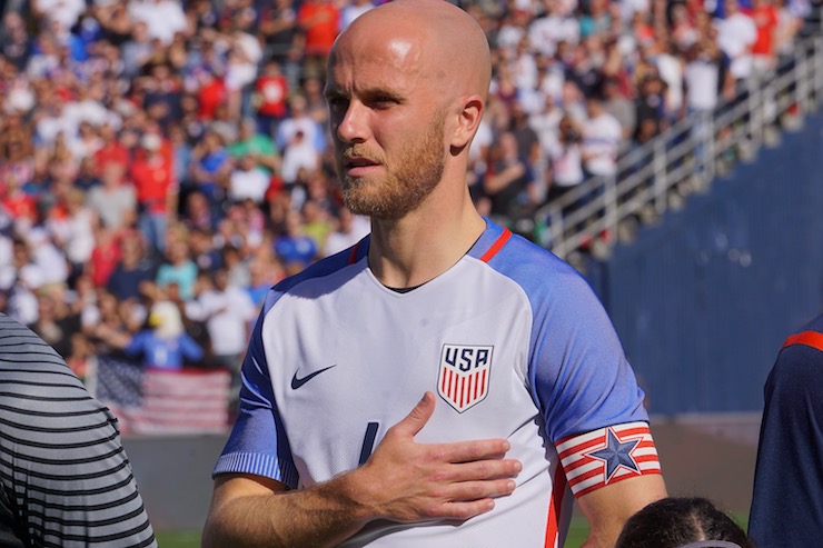 Soccer news - U.S. Mens' National Team Captain Michael Bradley in action at the USA vs Serbia at Qualcomm in San Diego - Photo Credit- Diane Scavuzzo