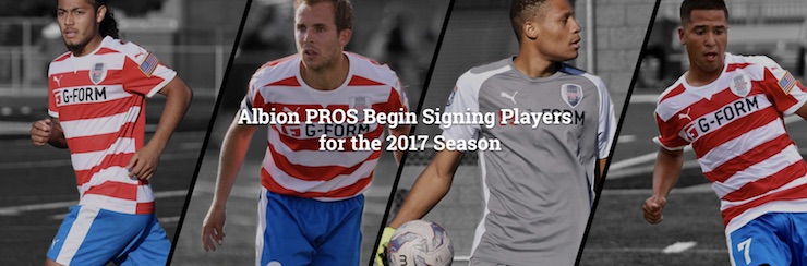 Albion Pros 2017 begin signing players for the NPSL team in San Diego