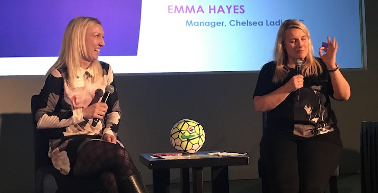 Amanda Vandervort and Emma Hayes speak out at Women In Soccer 2017