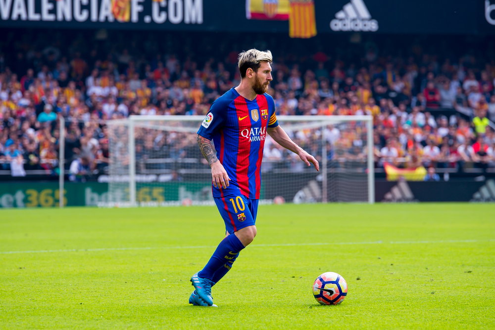 Messi stays calm -- Photo Credit: Shutterstock