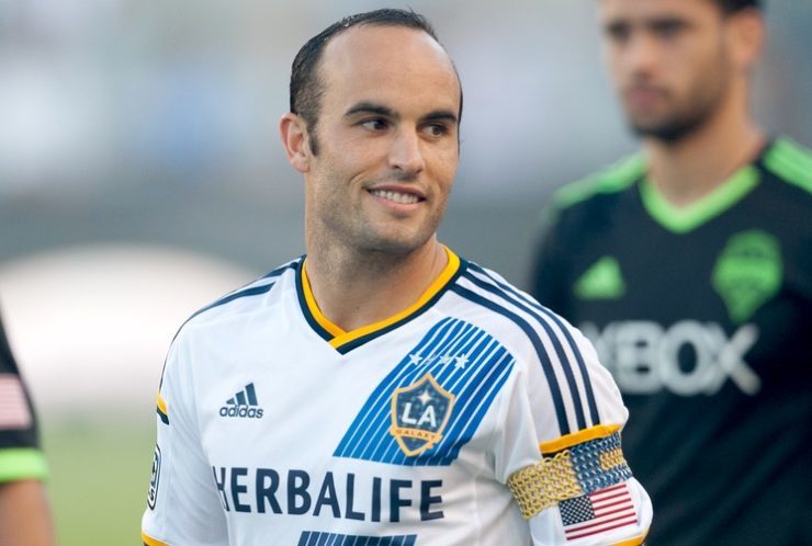Landon Donovan takes to the field for his last regular season home game before retiring from professional soccer on October 19th 2014 at the StubHub Center. Editorial credit- Photo Works : Shutterstock.com