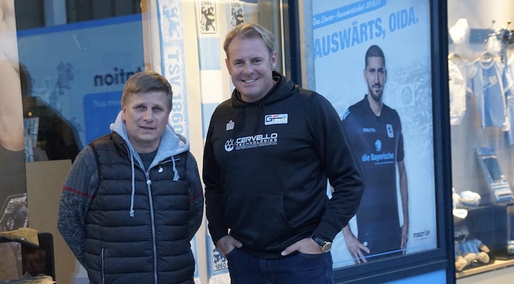 YOUTH SOCCER NEWS - Wolfgang Schellenberg TSV 1860 Youth Academy Director with Eddie Loewen