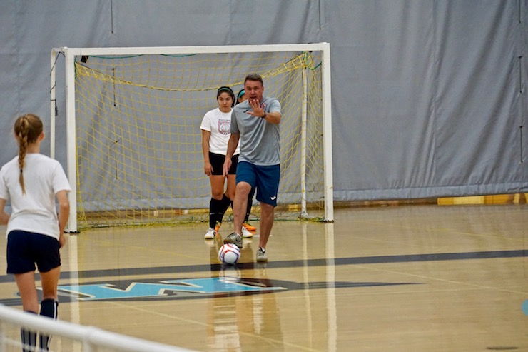Youth soccer news - Sean Bowers coaching Futsal at 619 Futsal