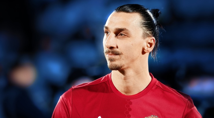 World class player latan Ibrahimovic playing for Manchester United March 2017