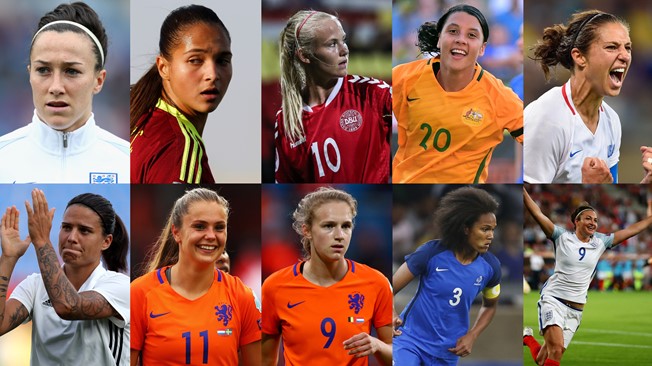 Ten nominated to be The Best FIFA Women’s Player 2017