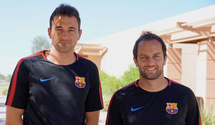 Youth soccer news: Barca Academy Top Coaches: Technical Director Denis SIlva with Director of Coaching Sean McCafferty