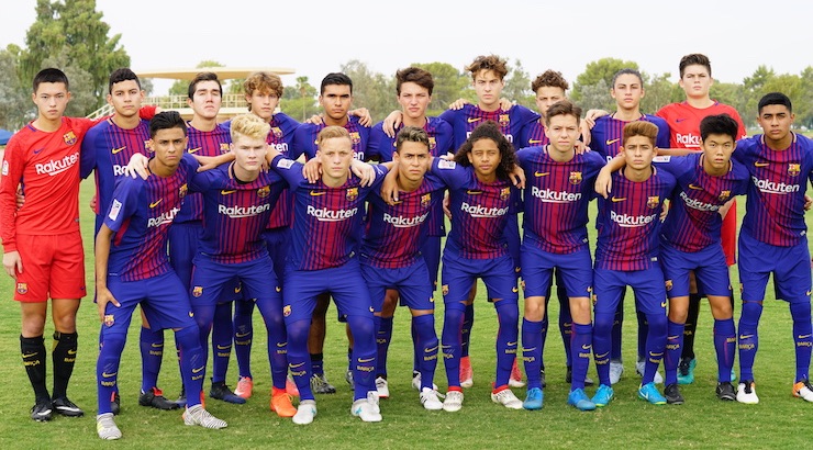 Youth soccer News: Barca Academy U15 DA team before the match against Golden State