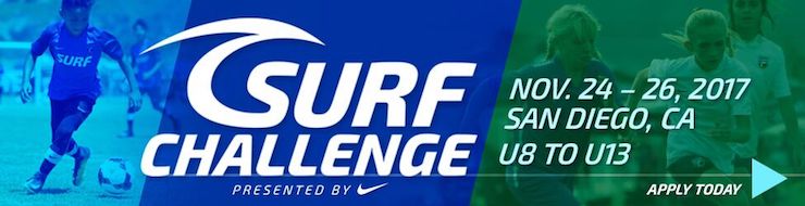 Youth soccer News: Surf Cup Challenge Thanksgiving tournament