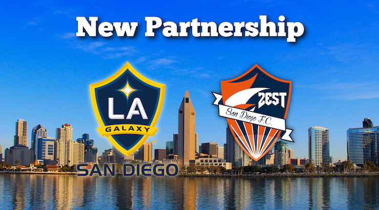 SD Zest FC partners with LA Galaxy SD.